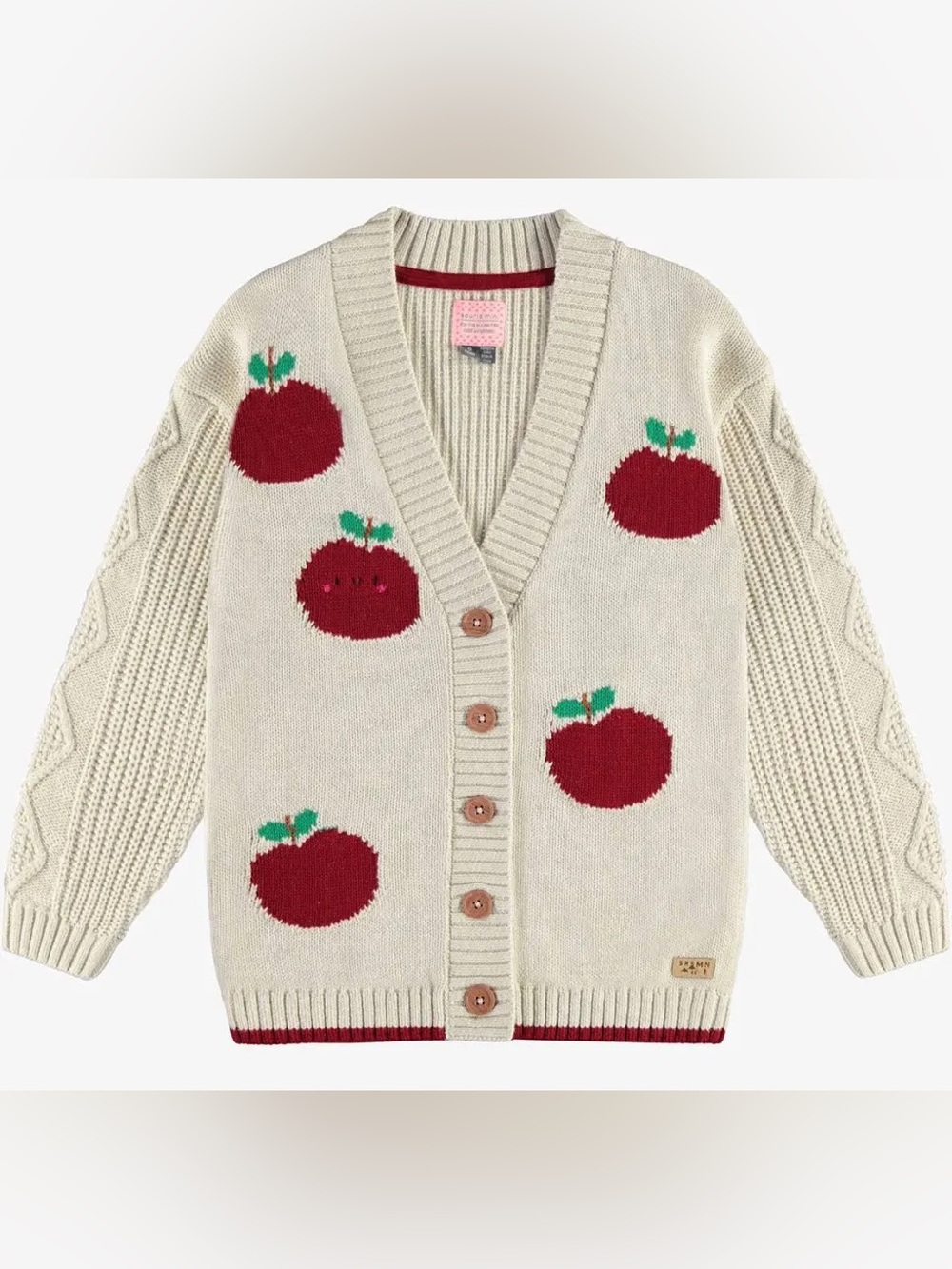 Souris Mini Apple Knit Cardigan Sweater Size 5 / 110cm